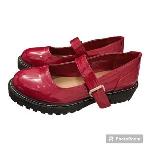 Torrid Red Pleather Mary Janes